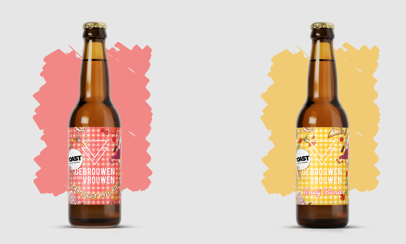 Twee Gebrouwen door Vrouwen bieren gebrouwen met overtollig brood